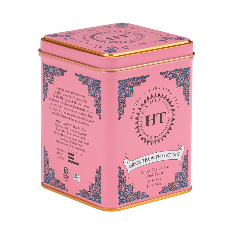 Harney & Sons Green Tea With Coconut i teburk