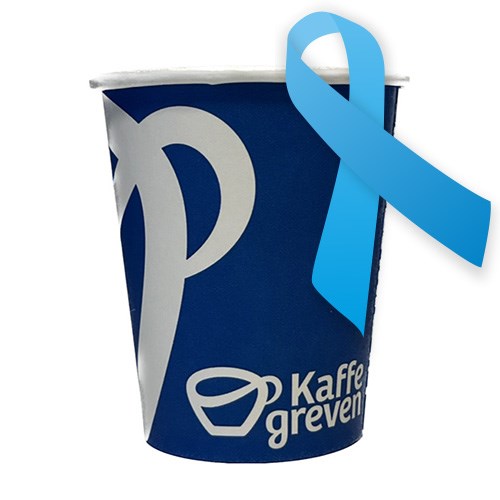 Kaffebägare Blå Mustaschkampen