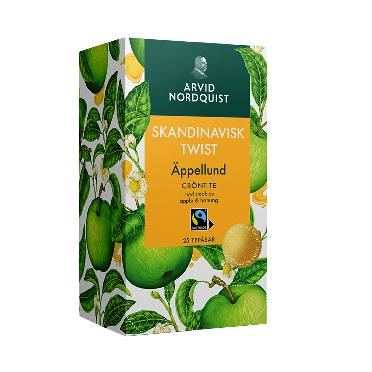 AN Äppellund, grönt te, 1×25 tepåsar